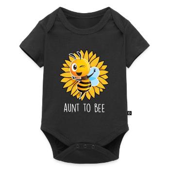 Auntie to bee Bee I'm going to be an aunt you're going to be an aunt - Baby Premium short-sleeve bodysuit - black - Front