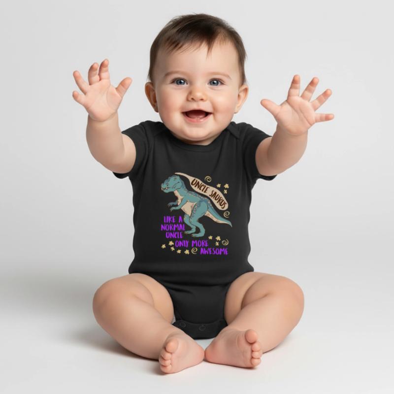 Oncle Saurus comme oncle normal seulement plus cool Body à manches courtes Premium Bébé