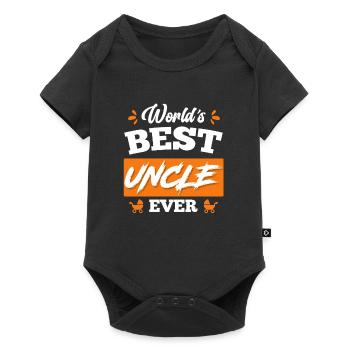 World s best Uncle ever Bester Onkel - Baby Premium short-sleeve bodysuit - black - Front