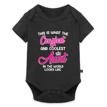 C’est ce que la tante la plus cool a l’air folle tante - Body à manches courtes Premium Bébé - noir - Devant