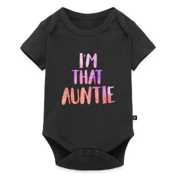 Je suis une telle tante Je suis cette tante Meilleure tante - Body à manches courtes Premium Bébé - noir - Devant