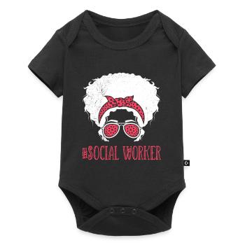 Travailleur social Je suis travailleur social - Body à manches courtes Premium Bébé - noir - Devant