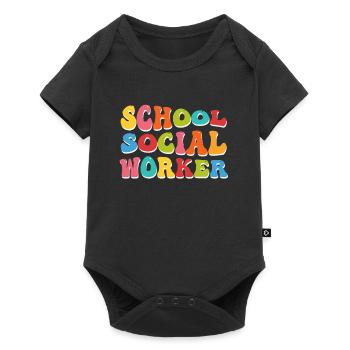 Supervisor at a school Social worker - Baby Premium short-sleeve bodysuit - black - Front