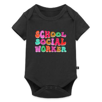 Supervisor at a school Social worker - Baby Premium short-sleeve bodysuit - black - Front