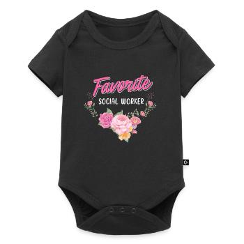 Travailleur social vous êtes le meilleur aidant - Body à manches courtes Premium Bébé - noir - Devant