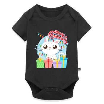 Merry Catmas Cats Children - Baby Premium short-sleeve bodysuit - black - Front
