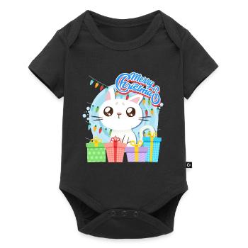Merry Catmas Cats Children - Baby Premium short-sleeve bodysuit - black - Front