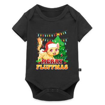 Joyeux Noël des chats de Fluffma - Body à manches courtes Premium Bébé - noir - Devant