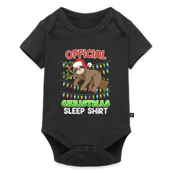 Chemise de Noël officielle Sloth - Body à manches courtes Premium Bébé - noir - Devant