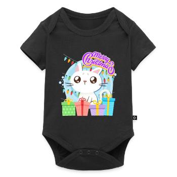 Merry Catmas Cats Children - Baby Premium short-sleeve bodysuit - black - Front