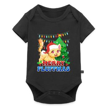 Joyeux Noël des chats de Fluffma - Body à manches courtes Premium Bébé - noir - Devant