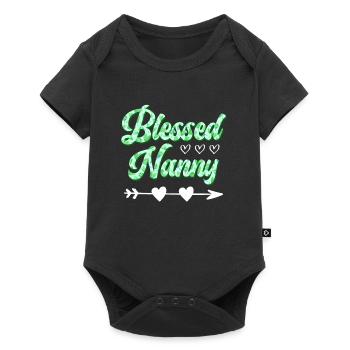 Blessed Nanny you are the best childminder - Baby Premium short-sleeve bodysuit - black - Front