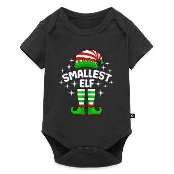 Petit elfe petite sœur petit frère - Body à manches courtes Premium Bébé - noir - Devant