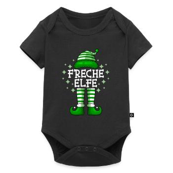 Cheeky Elf Christmas Nicholas Elf - Baby Premium short-sleeve bodysuit - black - Front