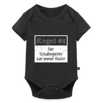 Rule no. 1 he is always right school counselor - Baby Premium Kurzarmbody - Schwarz - Vorne