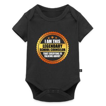 Inclusion I am the legendary school companion - Baby Premium short-sleeve bodysuit - black - Front