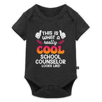 School accompaniment Inclusion of cool school companions - Baby Premium short-sleeve bodysuit - black - Front