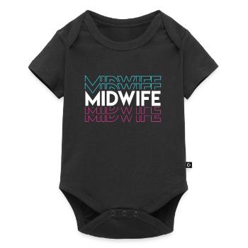 Sage-femme obstétricienne Doula - Body à manches courtes Premium Bébé - noir - Devant