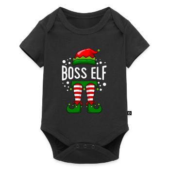 Chef Elfe Boss Papa Father Christmas Families - Baby Premium short-sleeve bodysuit - black - Front