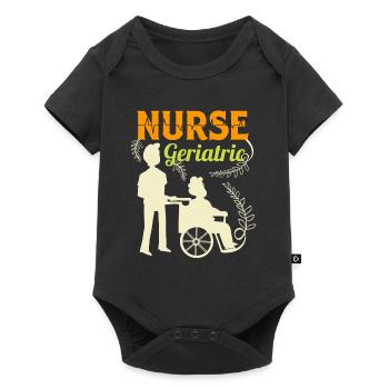 Geriatric Nurse Altenpflegerin Altenpfleger - Baby Premium short-sleeve bodysuit - black - Front