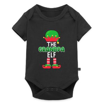 Opa Elfe Grandpa Elf - Baby Premium short-sleeve bodysuit - black - Front