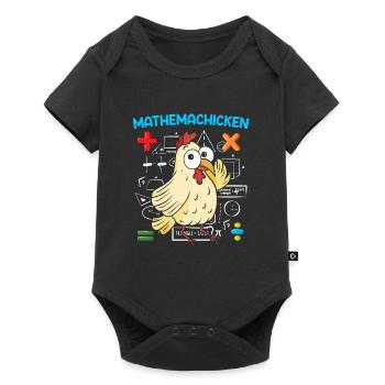 Mathemachicken Math Math Teacher - Baby Premium short-sleeve bodysuit - black - Front