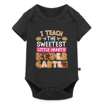 I have the best kindergarten kids educator - Baby Premium short-sleeve bodysuit - black - Front