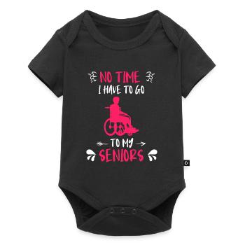 Pas besoin d’aller voir mon infirmière gériatrique principale - Body à manches courtes Premium Bébé - noir - Devant