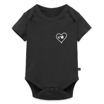 La cigogne arrive Je suis sage-femme - Body à manches courtes Premium Bébé - noir - Devant