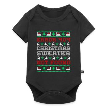 Ugly Christmas Shirt Error - Baby Premium short-sleeve bodysuit - black - Front