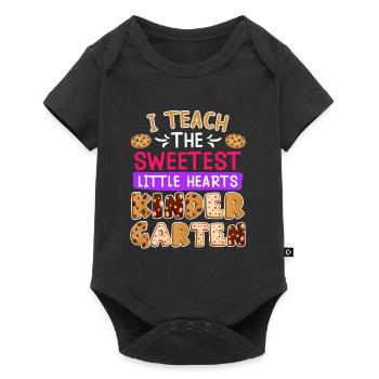I have the best kindergarten kids educator - Baby Premium short-sleeve bodysuit - black - Front