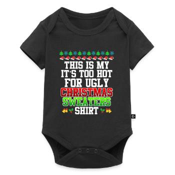 Noël moche Noël chaud - Body à manches courtes Premium Bébé - noir - Devant