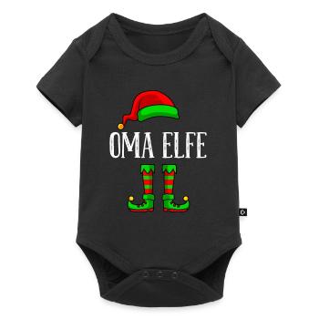 Grand-mère elfe de Noël grand-mère drôle d’elfe - Body à manches courtes Premium Bébé - noir - Devant