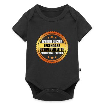 Inclusion I am the legendary school companion - Baby Premium short-sleeve bodysuit - black - Front