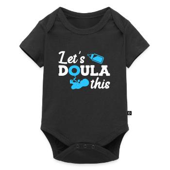 Préparation à l’accouchement Doula Laissez faire cela Sage-femme - Body à manches courtes Premium Bébé - noir - Devant