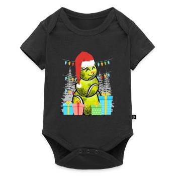 Tennis Player Snowman Tennis Ball Tennis - Baby Premium short-sleeve bodysuit - black - Front
