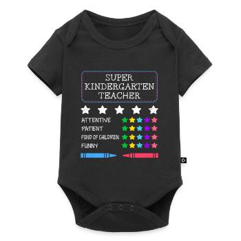 Définition Je suis un super enseignant de maternelle - Body à manches courtes Premium Bébé - noir - Devant