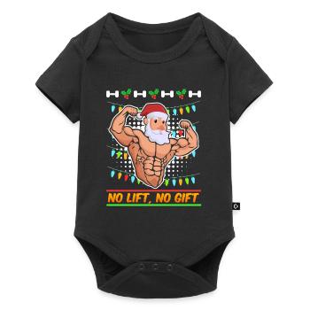 No Lift no Gift St. Nicholas Christmas - Baby Premium short-sleeve bodysuit - black - Front