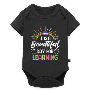 A wonderful day to learn Learning day teachers - Baby Premium short-sleeve bodysuit - black - Front