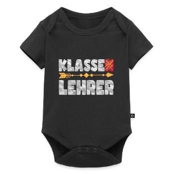 Klassenlehrer ich bin ein klasse Lehrer - Baby Premium Kurzarmbody - Schwarz - Vorne