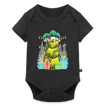 Tennis Player Snowman Tennis Ball Tennis - Baby Premium short-sleeve bodysuit - black - Front