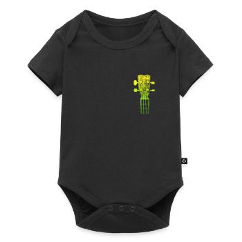 Band guitarist Musician I play the guitar - Baby Premium short-sleeve bodysuit - black - Front