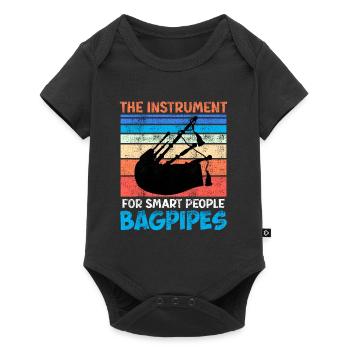 L’instrument pour les gens intelligents Cornemuse - Body à manches courtes Premium Bébé - noir - Devant