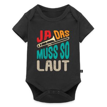 Musicien trompettiste Oui, ça doit être un trombone si fort - Body à manches courtes Premium Bébé - noir - Devant