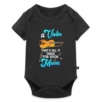 C’est tout ce dont vous avez besoin pour une bonne musique que le violon - Body à manches courtes Premium Bébé - noir - Devant