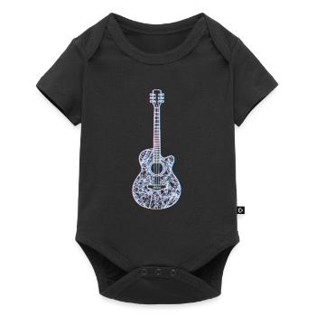 Musicien Guitariste Mon instrument est la guitare - Body à manches courtes Premium Bébé - noir - Devant