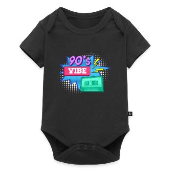 Music I have the vibe 90s - Baby Premium short-sleeve bodysuit - black - Front