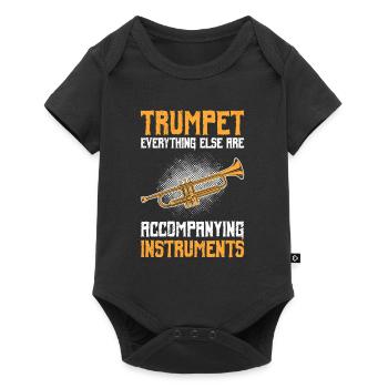 Everything else is accompanying instruments trumpet - Baby Premium short-sleeve bodysuit - black - Front