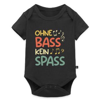 Music band without bass no fun sheet music - Baby Premium short-sleeve bodysuit - black - Front