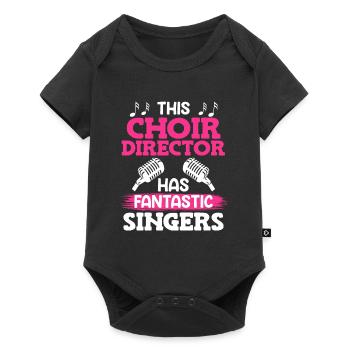 This choir director has fantastic singers singing - Baby Premium short-sleeve bodysuit - black - Front